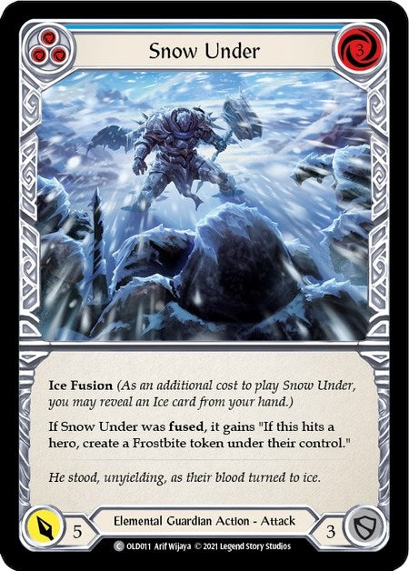 Image for Snow Under (Blue) (Blitz Deck: Tales of Aria - Oldhim) (OLD011) - Flesh and Blood TCG
