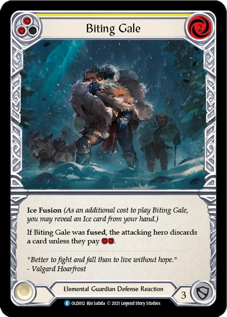 Image for Biting Gale (Yellow) (Blitz Deck: Tales of Aria - Oldhim) (OLD012) - Flesh and Blood TCG