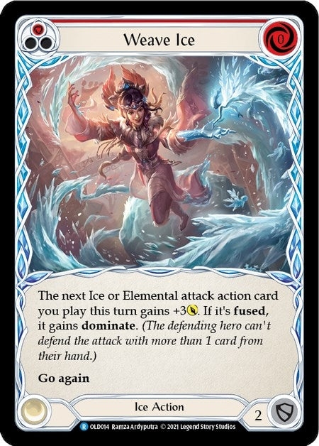 Image for Weave Ice (Red) (Blitz Deck: Tales of Aria - Oldhim) (OLD014) - Flesh and Blood TCG