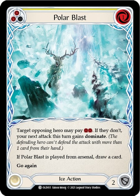 Image for Polar Blast (Yellow) (Blitz Deck: Tales of Aria - Oldhim) (OLD015) - Flesh and Blood TCG