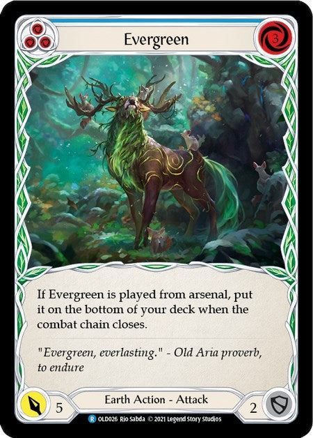 Image for Evergreen (Blue) (Blitz Deck: Tales of Aria - Oldhim) (OLD026) - Flesh and Blood TCG
