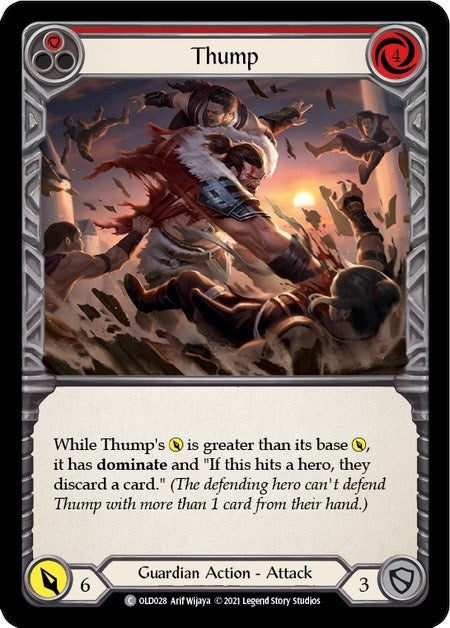 Image for Thump (Red) (Blitz Deck: Tales of Aria - Oldhim) (OLD028) - Flesh and Blood TCG