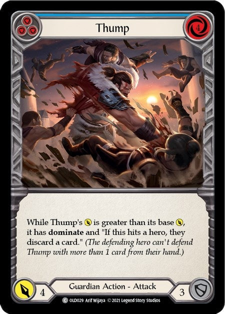 Image for Thump (Blue) (Blitz Deck: Tales of Aria - Oldhim) (OLD029) - Flesh and Blood TCG