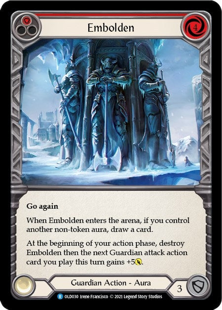 Image for Embolden (Red) (Blitz Deck: Tales of Aria - Oldhim) (OLD030) - Flesh and Blood TCG