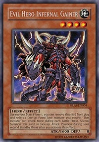 Image for Evil Hero Infernal Gainer (Gladiator's Assault) (GLAS-EN004) - YuGiOh