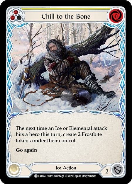 Image for Chill to the Bone (Yellow) (Blitz Deck: Tales of Aria - Lexi) (LXI024) - Flesh and Blood TCG