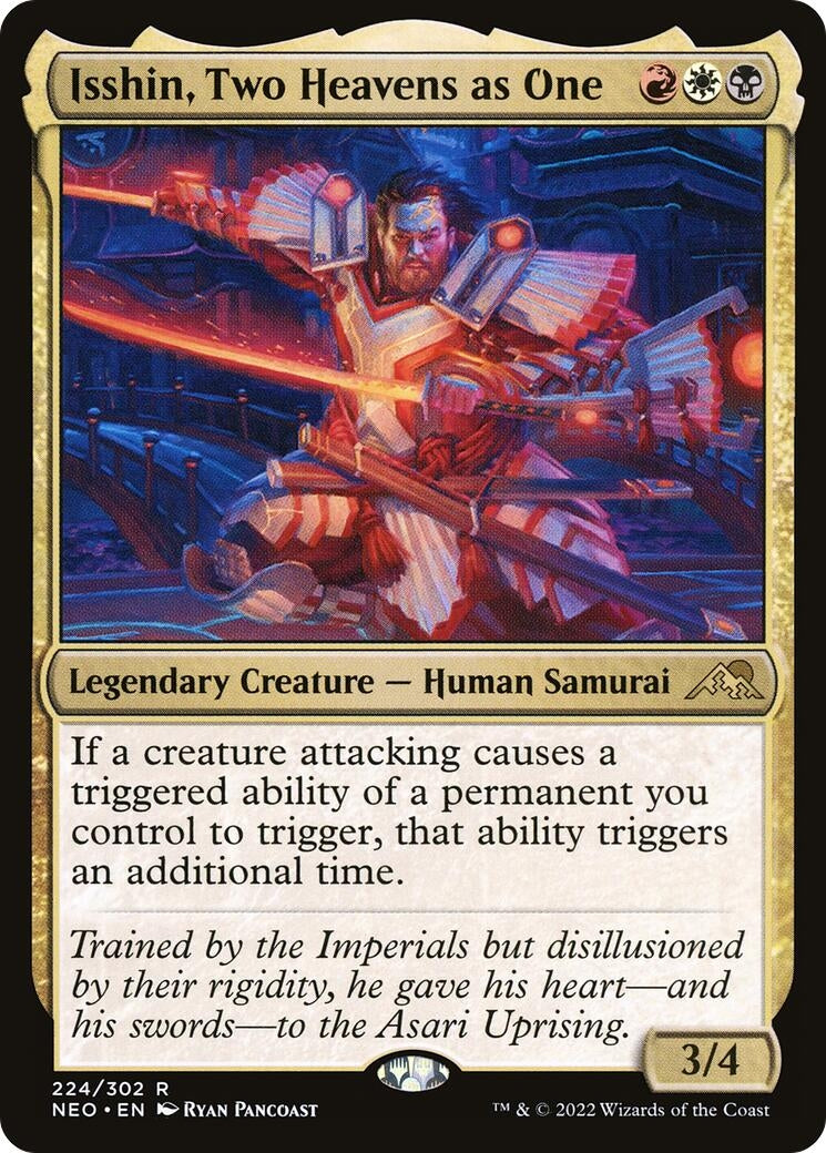 Image for Isshin, Two Heavens as One (Kamigawa: Neon Dynasty) (224) - Magic: The Gathering