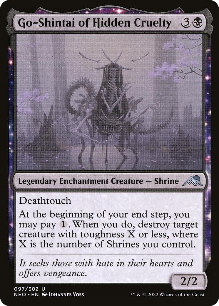 Image for Go-Shintai of Hidden Cruelty (Kamigawa: Neon Dynasty) (97) - Magic: The Gathering