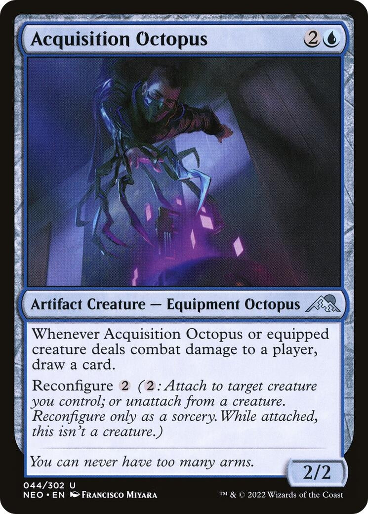 Image for Acquisition Octopus (Kamigawa: Neon Dynasty) (44) - Magic: The Gathering