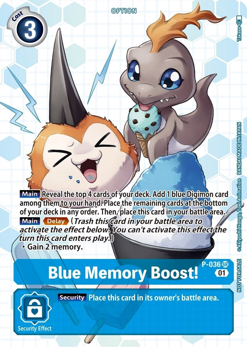Image for Blue Memory Boost! - P-036 (Next Adventure Box Promotion Pack) - Digimon Card Game
