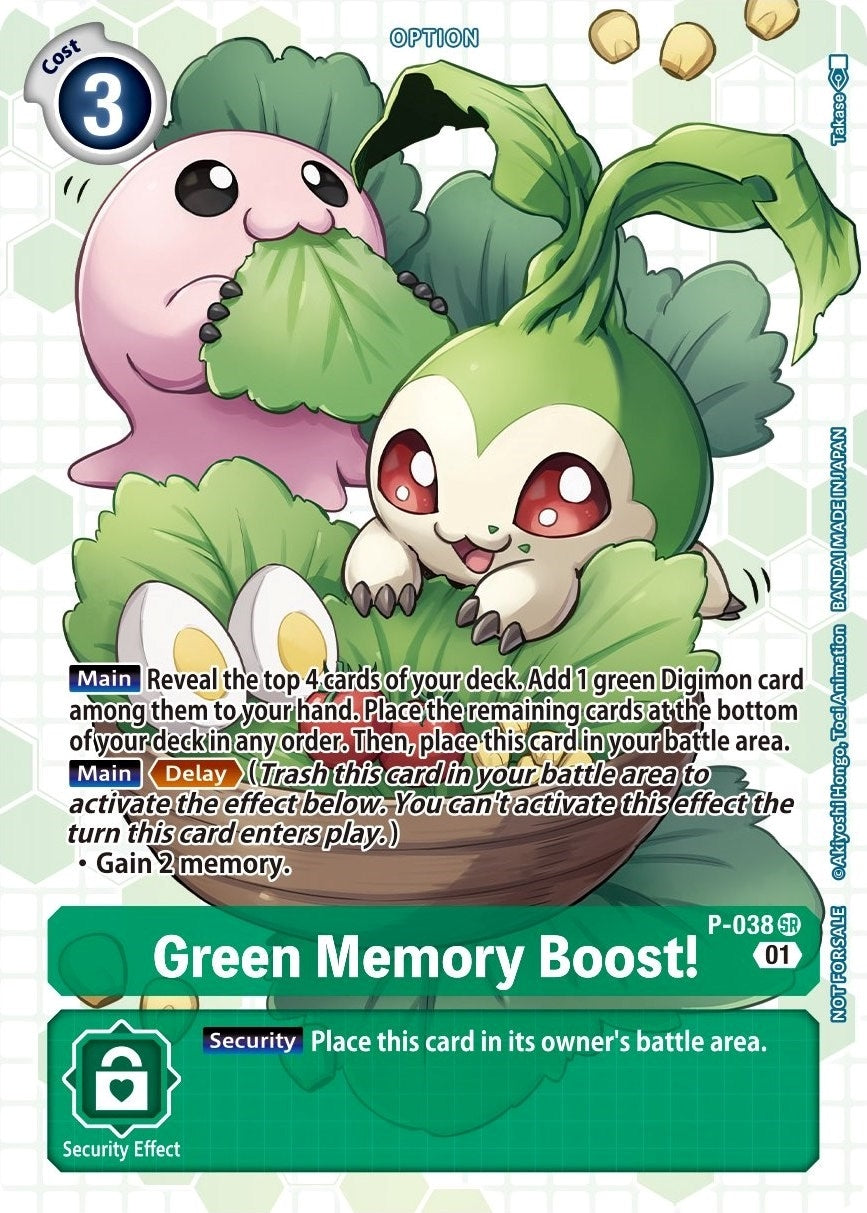 Image for Green Memory Boost! - P-038 (Next Adventure Box Promotion Pack) - Digimon Card Game
