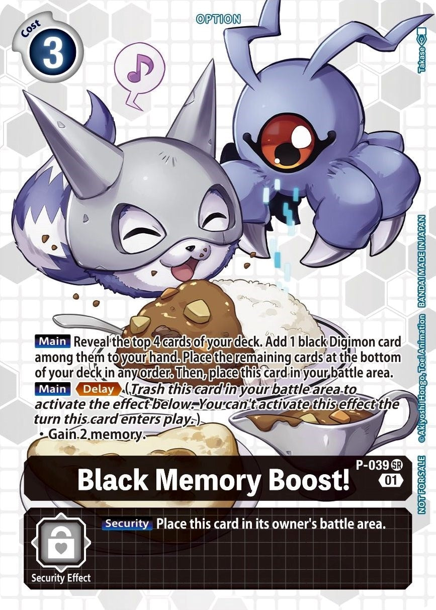 Image for Black Memory Boost! - P-039 (Next Adventure Box Promotion Pack) - Digimon Card Game