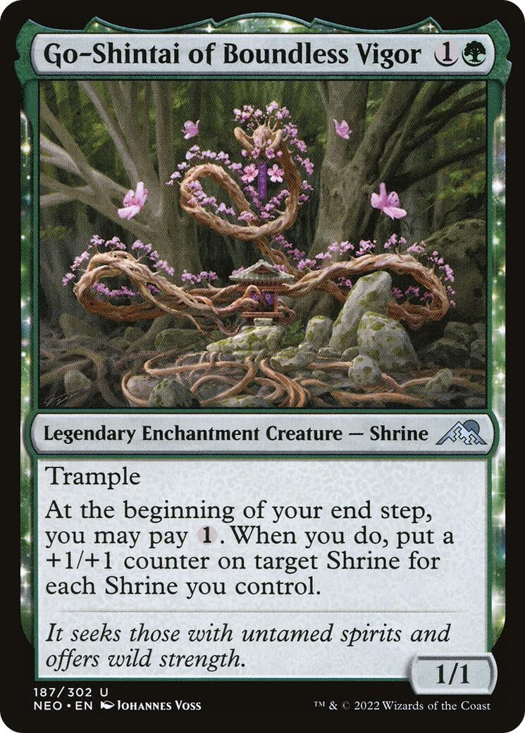 Image for Go-Shintai of Boundless Vigor (Kamigawa: Neon Dynasty) (187) - Magic: The Gathering