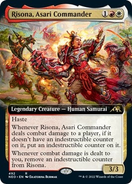 Image for Risona, Asari Commander (Extended Art) (Kamigawa: Neon Dynasty) (492) - Magic: The Gathering