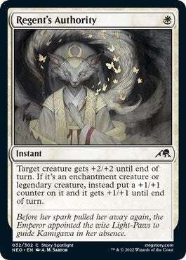 Image for Regent's Authority (Kamigawa: Neon Dynasty) (32) - Magic: The Gathering