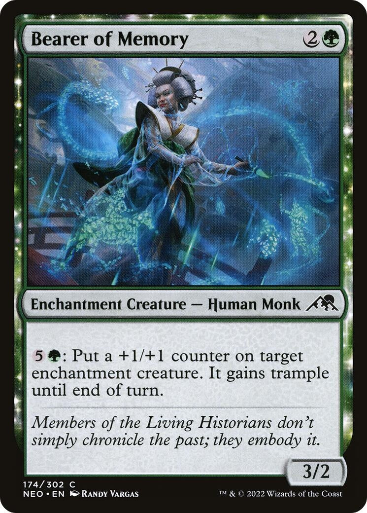 Image for Bearer of Memory (Kamigawa: Neon Dynasty) (174) - Magic: The Gathering
