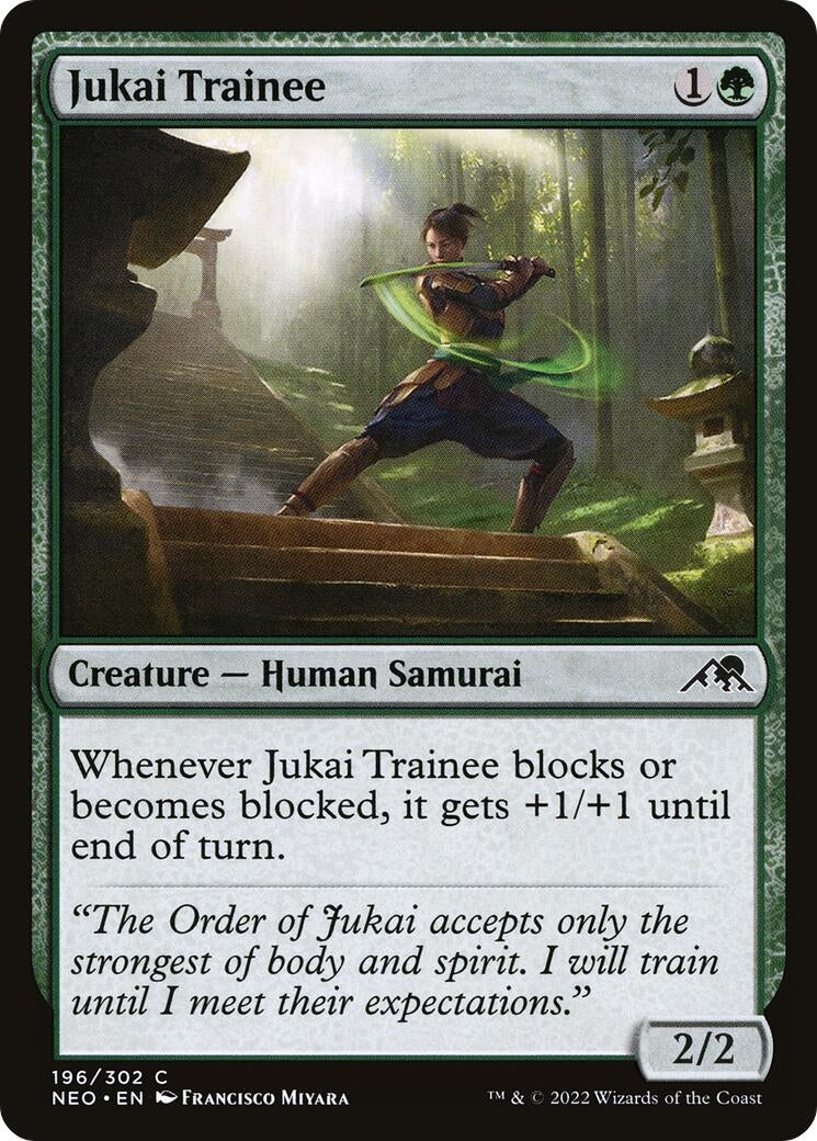 Image for Jukai Trainee (Kamigawa: Neon Dynasty) (196) - Magic: The Gathering