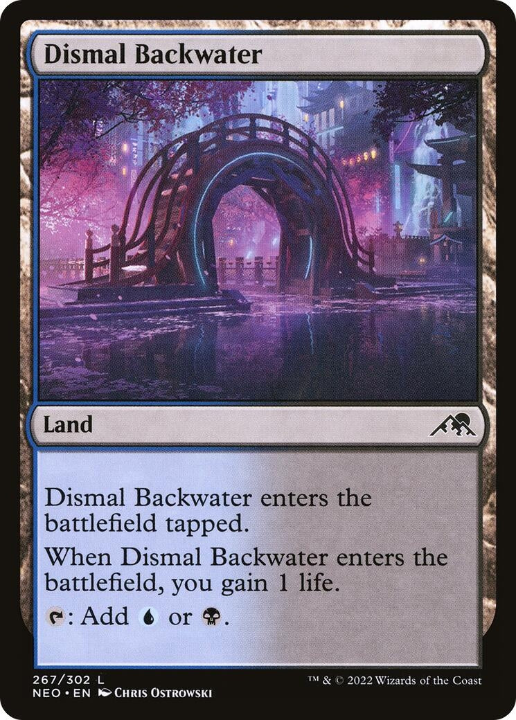 Image for Dismal Backwater (Kamigawa: Neon Dynasty) (267) - Magic: The Gathering