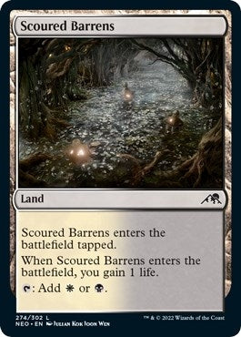 Image for Scoured Barrens (Kamigawa: Neon Dynasty) (274) - Magic: The Gathering