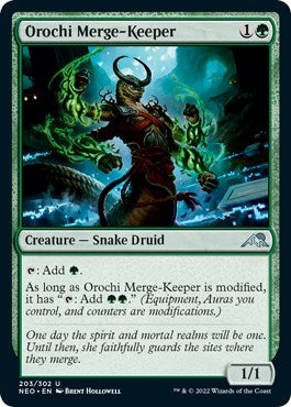 Image for Orochi Merge-Keeper (Kamigawa: Neon Dynasty) (203) - Magic: The Gathering