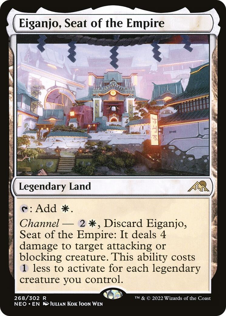 Image for Eiganjo, Seat of the Empire (Kamigawa: Neon Dynasty) (268) - Magic: The Gathering