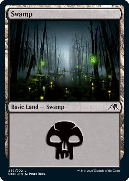 Image for Swamp (287) (Kamigawa: Neon Dynasty) (287) - Magic: The Gathering