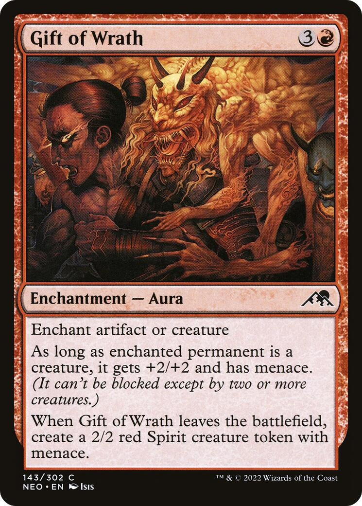 Image for Gift of Wrath (Kamigawa: Neon Dynasty) (143) - Magic: The Gathering