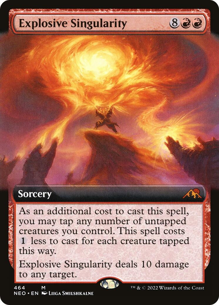 Image for Explosive Singularity (Extended Art) (Kamigawa: Neon Dynasty) (464) - Magic: The Gathering