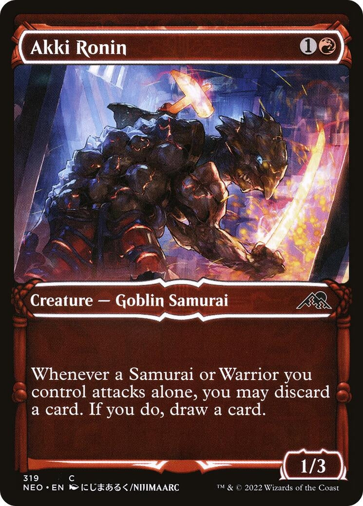 Image for Akki Ronin (Showcase) (Kamigawa: Neon Dynasty) (319) - Magic: The Gathering