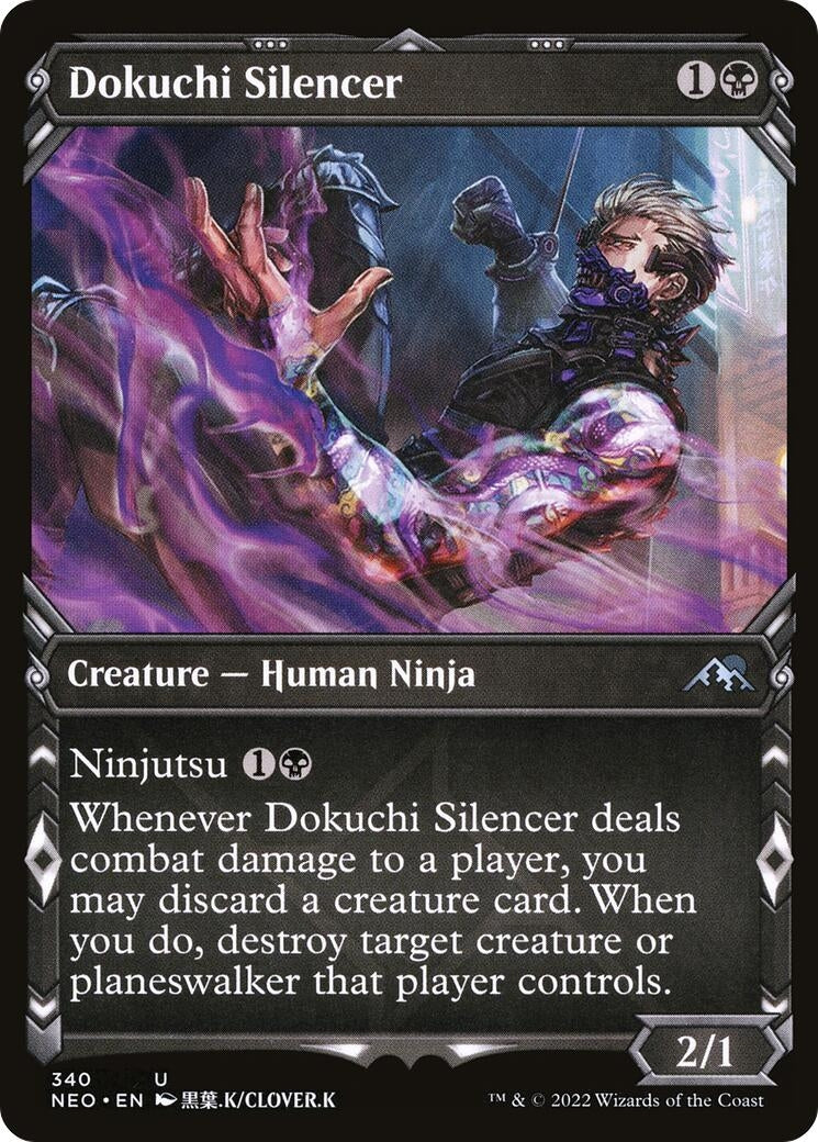 Image for Dokuchi Silencer (Showcase) (Kamigawa: Neon Dynasty) (340) - Magic: The Gathering