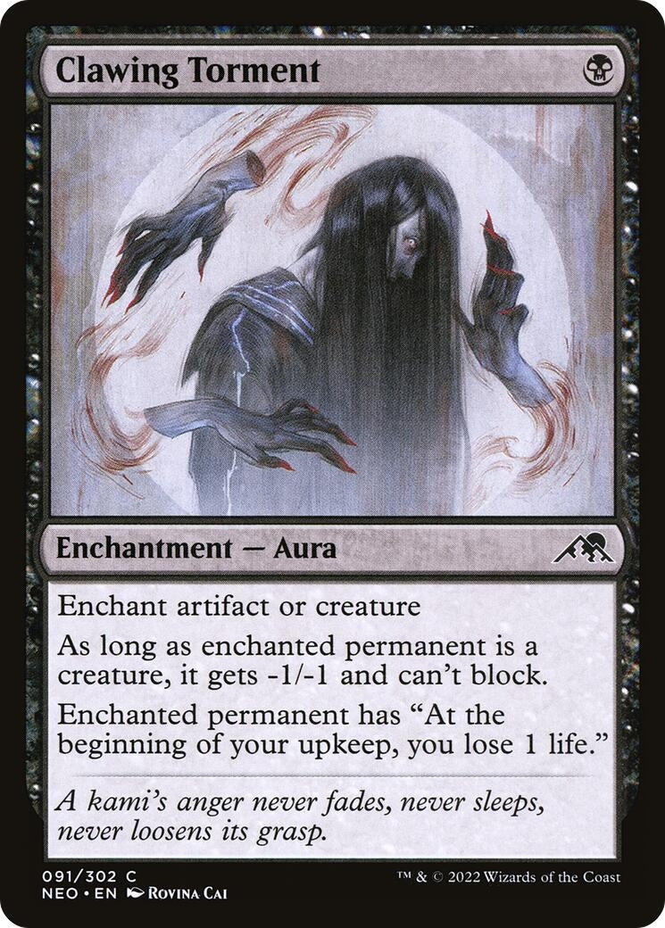 Image for Clawing Torment (Kamigawa: Neon Dynasty) (91) - Magic: The Gathering