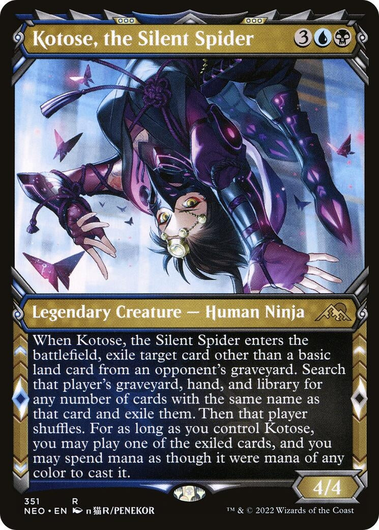 Image for Kotose, the Silent Spider (Showcase) (Kamigawa: Neon Dynasty) (351) - Magic: The Gathering