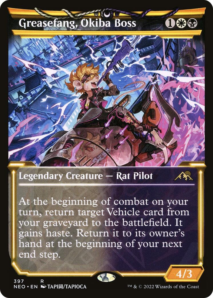 Image for Greasefang, Okiba Boss (Showcase) (Kamigawa: Neon Dynasty) (397) - Magic: The Gathering
