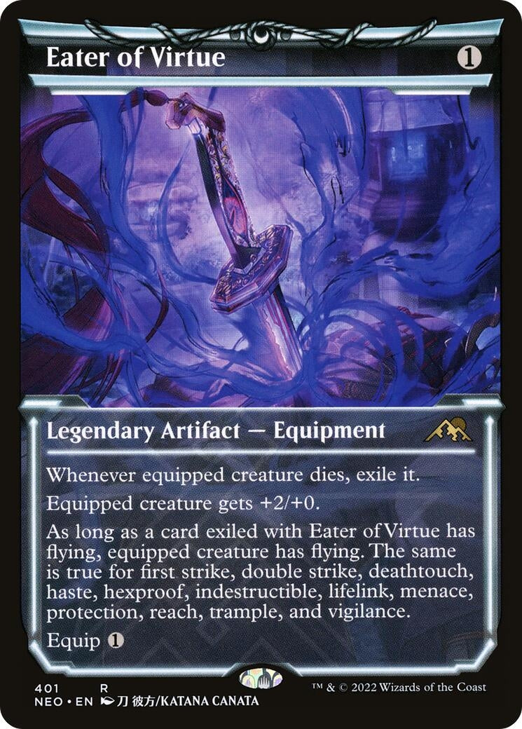 Image for Eater of Virtue (Showcase) (Kamigawa: Neon Dynasty) (401) - Magic: The Gathering