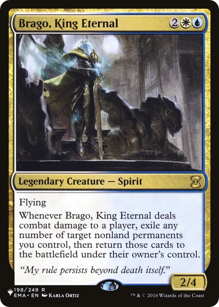 Image for Brago, King Eternal (The List Reprints) (198/249) - Magic: The Gathering
