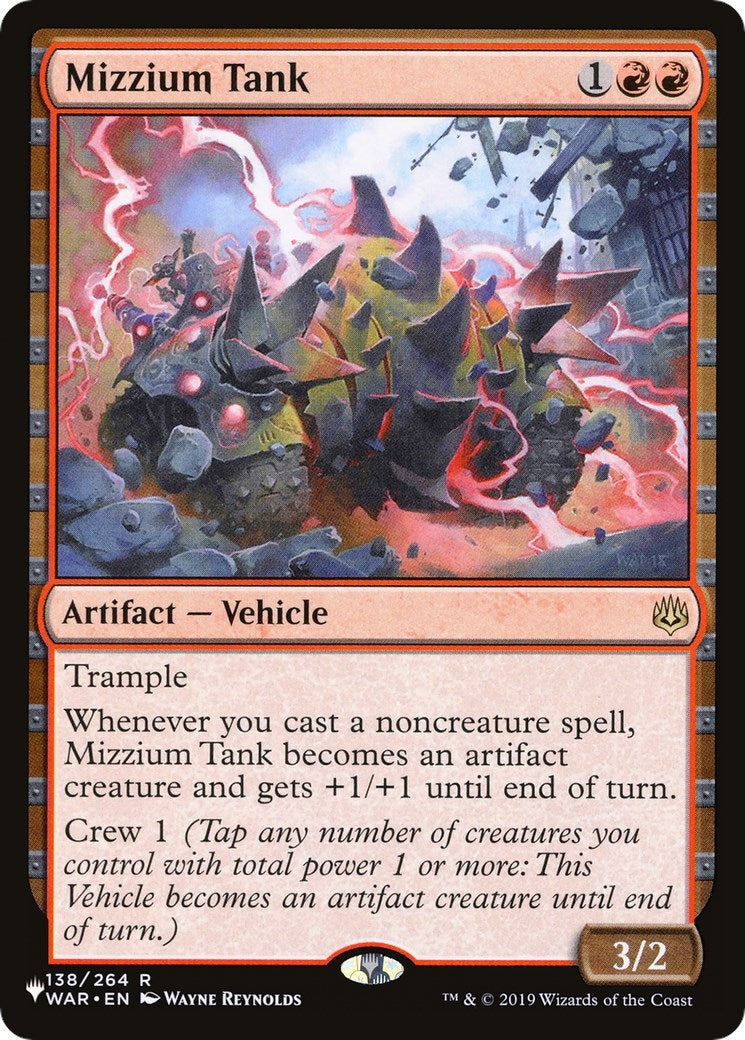 Image for Mizzium Tank (The List Reprints) (138/264) - Magic: The Gathering