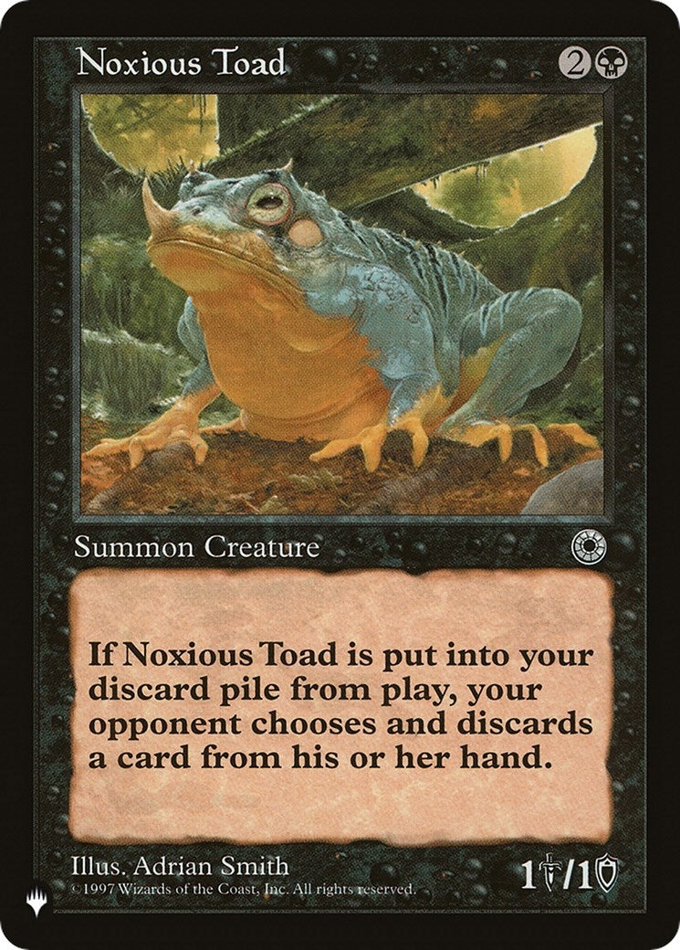 Image for Noxious Toad (The List Reprints) - Magic: The Gathering