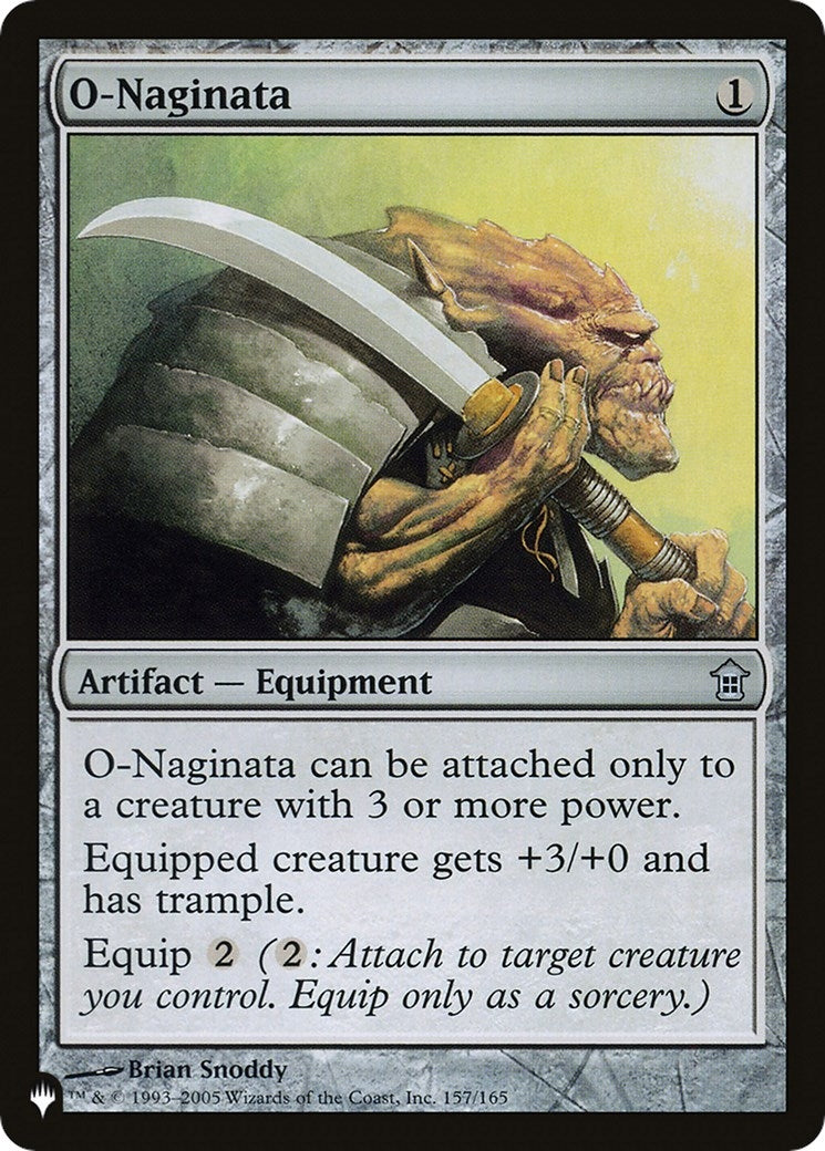 Image for O-Naginata (The List Reprints) (157/165) - Magic: The Gathering