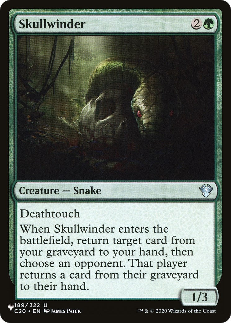 Image for Skullwinder (The List Reprints) (189/322) - Magic: The Gathering