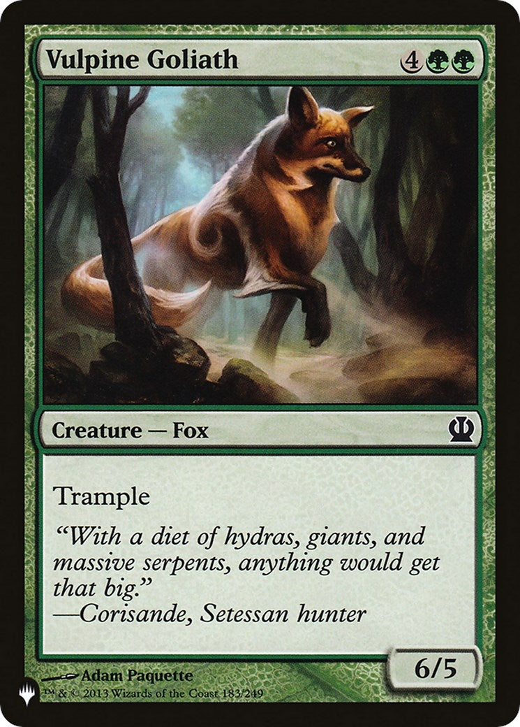 Image for Vulpine Goliath (The List Reprints) (183/249) - Magic: The Gathering