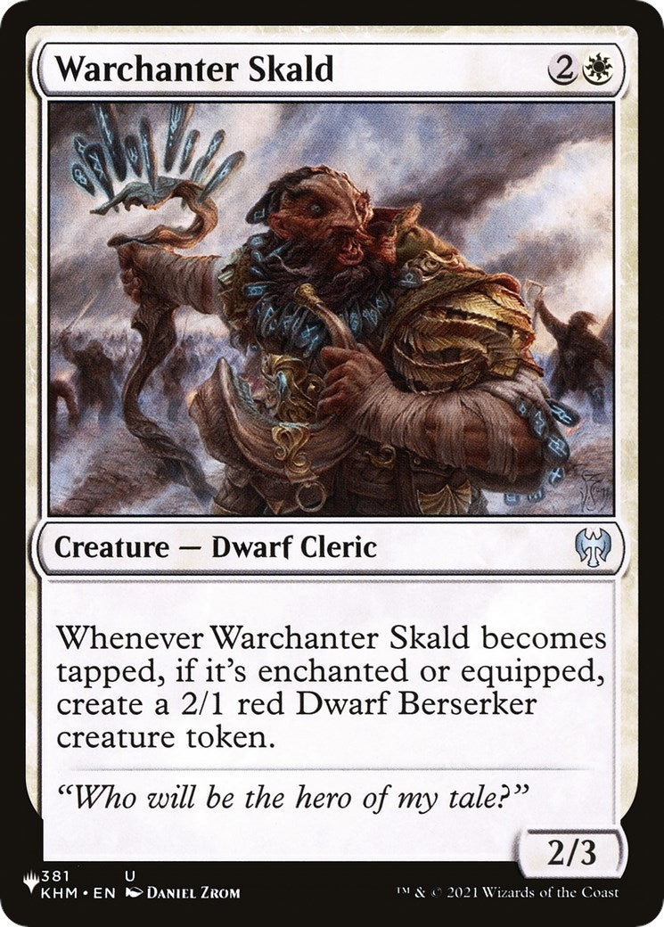 Image for Warchanter Skald (The List Reprints) (381/285) - Magic: The Gathering