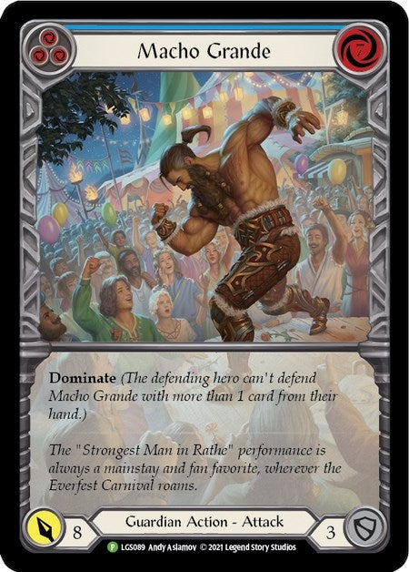Image for Macho Grande (Blue) - LGS089 (Flesh and Blood: Promo Cards) (LGS089) - Flesh and Blood TCG
