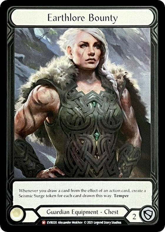 Image for Earthlore Bounty (Extended Art) (Everfest) (EVR020) - Flesh and Blood TCG