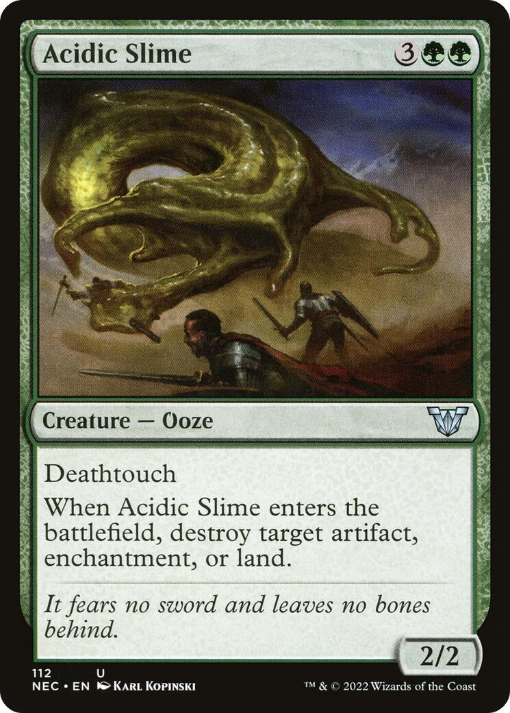 Image for Acidic Slime (Commander: Kamigawa: Neon Dynasty) (112) - Magic: The Gathering