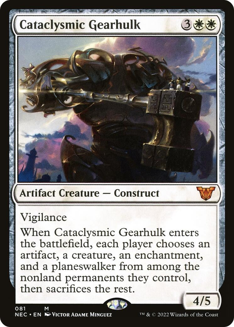 Image for Cataclysmic Gearhulk (Commander: Kamigawa: Neon Dynasty) (81) - Magic: The Gathering