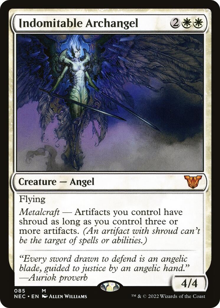 Image for Indomitable Archangel (Commander: Kamigawa: Neon Dynasty) (85) - Magic: The Gathering