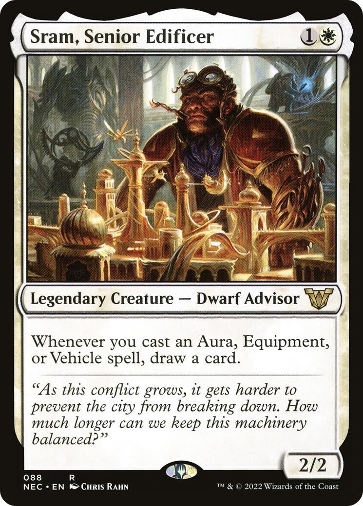 Image for Sram, Senior Edificer (Commander: Kamigawa: Neon Dynasty) (88) - Magic: The Gathering