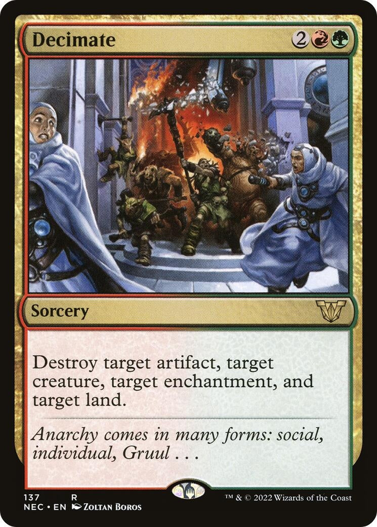 Image for Decimate (Commander: Kamigawa: Neon Dynasty) (137) - Magic: The Gathering