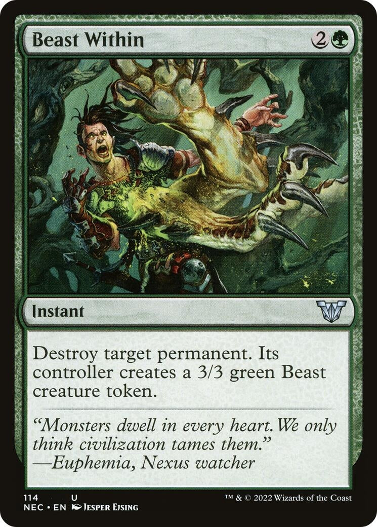 Image for Beast Within (Commander: Kamigawa: Neon Dynasty) (114) - Magic: The Gathering