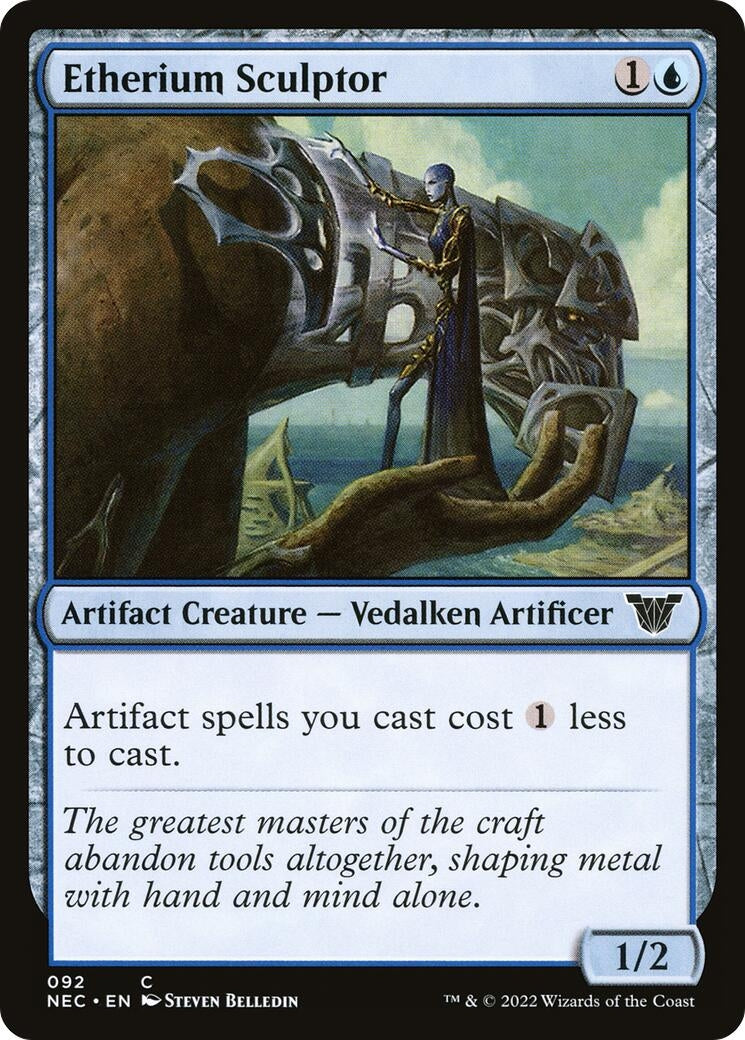 Image for Etherium Sculptor (Commander: Kamigawa: Neon Dynasty) (92) - Magic: The Gathering